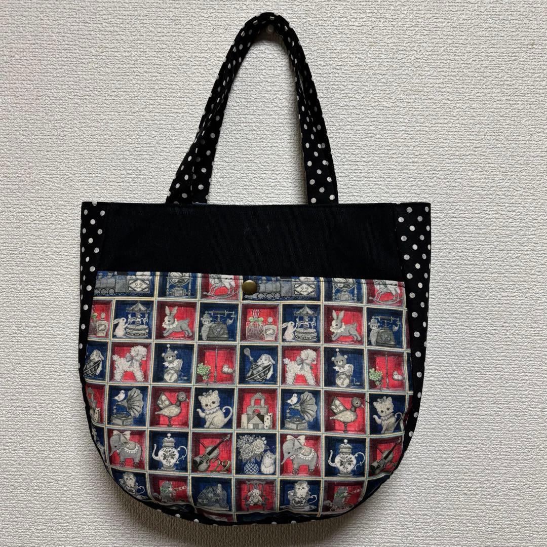 ☆ハンドメイド☆トートバッグ ユキエモン TOYナイトボックス - メルカリ