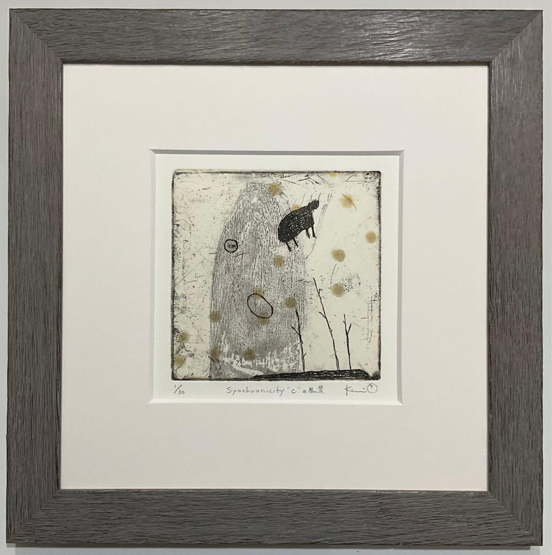 絵画・額縁・版画・オバタクミ・新品未使用・お洒落・美術品