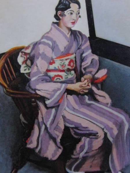 安井曾太郎、【婦人像】、希少画集画、新品高級額・額装付、状態良好