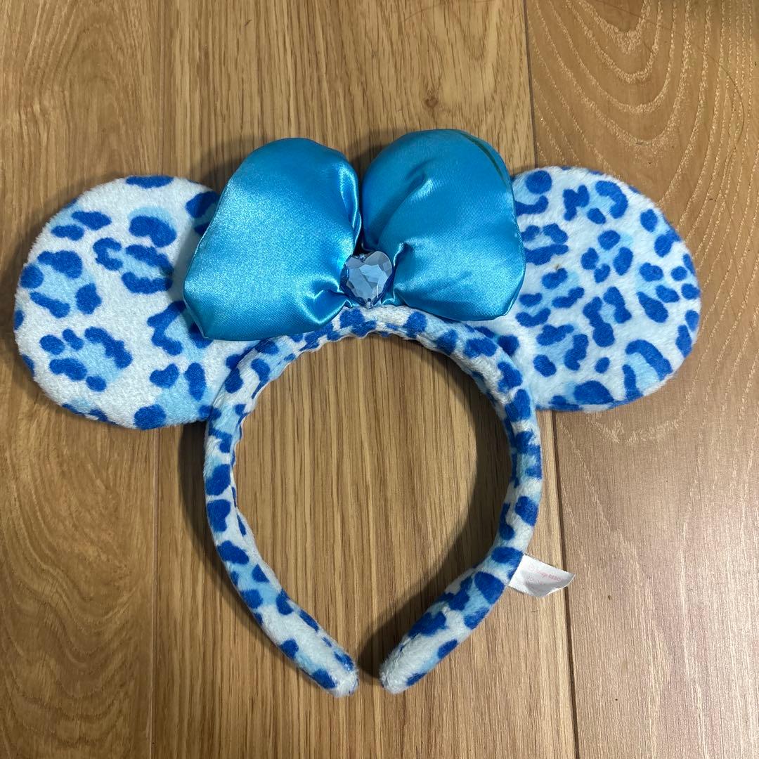 ディズニー ヒョウ柄 レオパード 青 カチューシャ - メルカリ