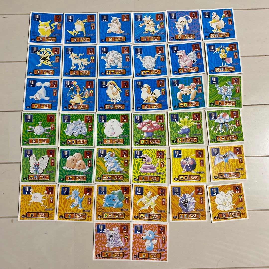 当時物 初代ポケモンシール烈伝 38枚 まとめ売り - メルカリ