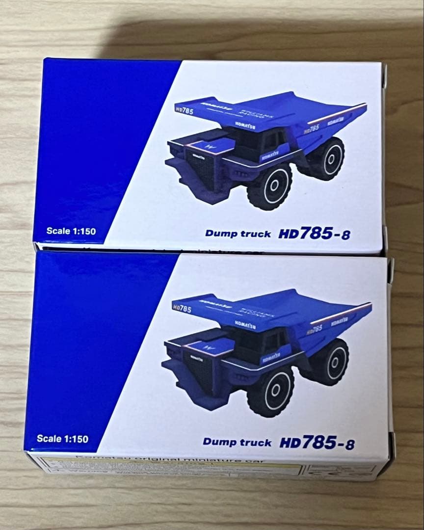 コマツ ウィリアムズ HD785-8 1/150 ミニカー 未開封 2台セット！ KOMATSU コマツ F1 ウィリアムズ コラボ HD785-8 ダンプ - メルカリ
