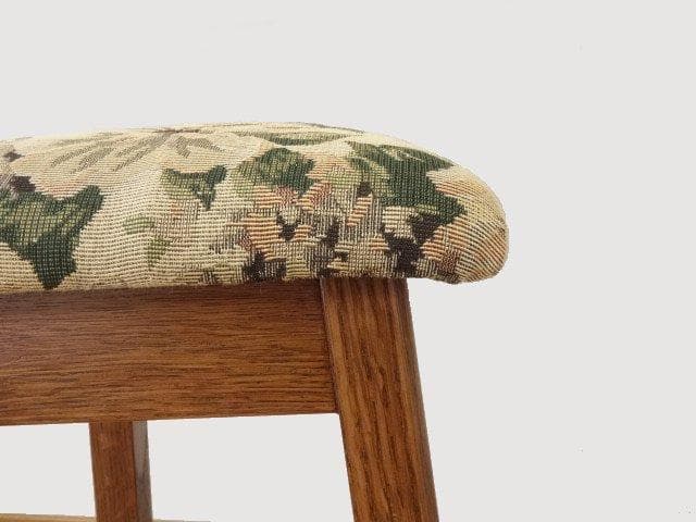 北海道手作り家具 ナラ材 ハイスツール（花柄） 勇峰工芸（新） - メルカリ