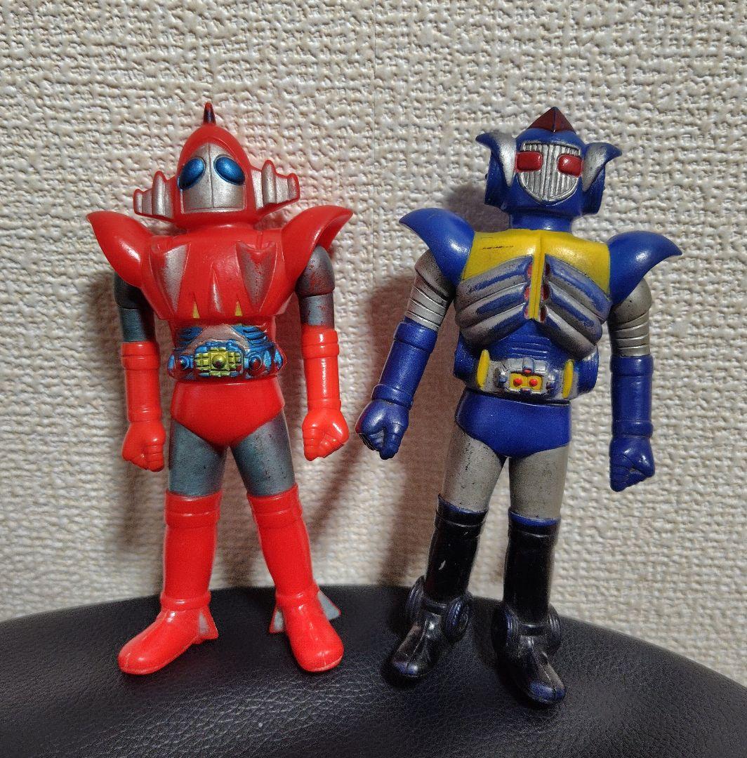 ハ*丸様 【超希少】宇宙鉄人キョーダイン　スカイゼル　グランゼル　ソフビ　当時物 ハ*丸様 【超希少】宇宙鉄人キョーダイン スカイゼル グランゼル