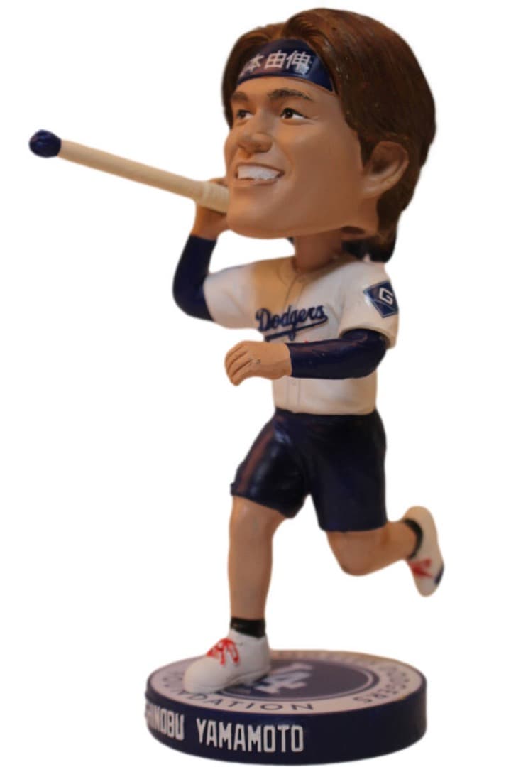 新品] 山本由伸選手 ボブルヘッド ジャベリン（槍） 2025年9月27日