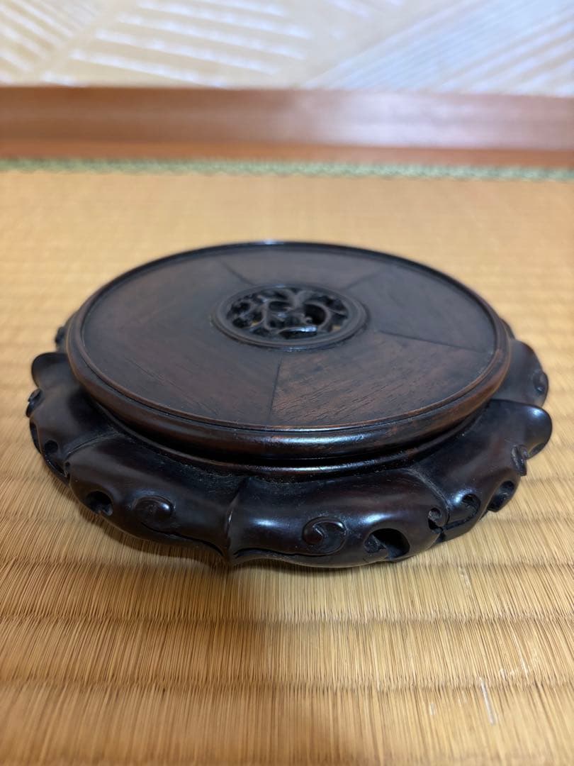 唐木 花台 飾り台 展示台 香炉台 古美術 骨董 - メルカリ