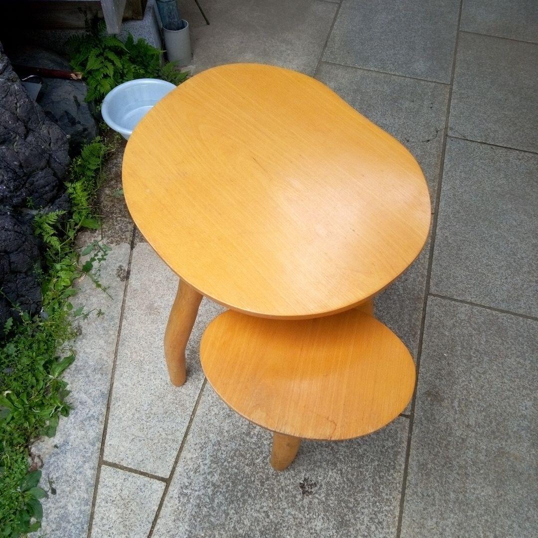 自然木の机 家具 ハンドメイド 木の温もり 手作り つくえ 天然木 自然木