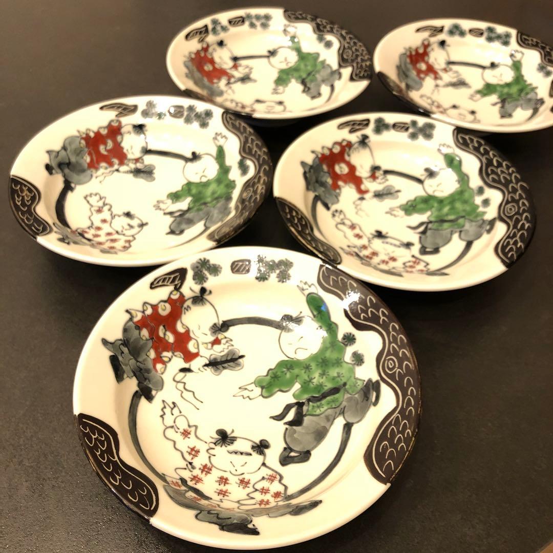 有田焼　陶祥窯　中皿　5枚　送料込み 有田焼 5寸皿 仁祥窯 15cm <br><br>No.002307｜Dish works RENTAL