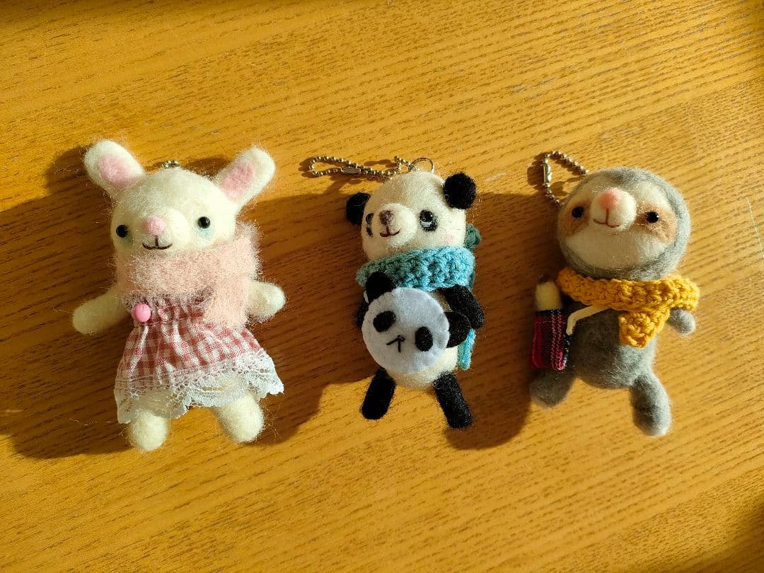 羊毛フェルト 動物 11匹