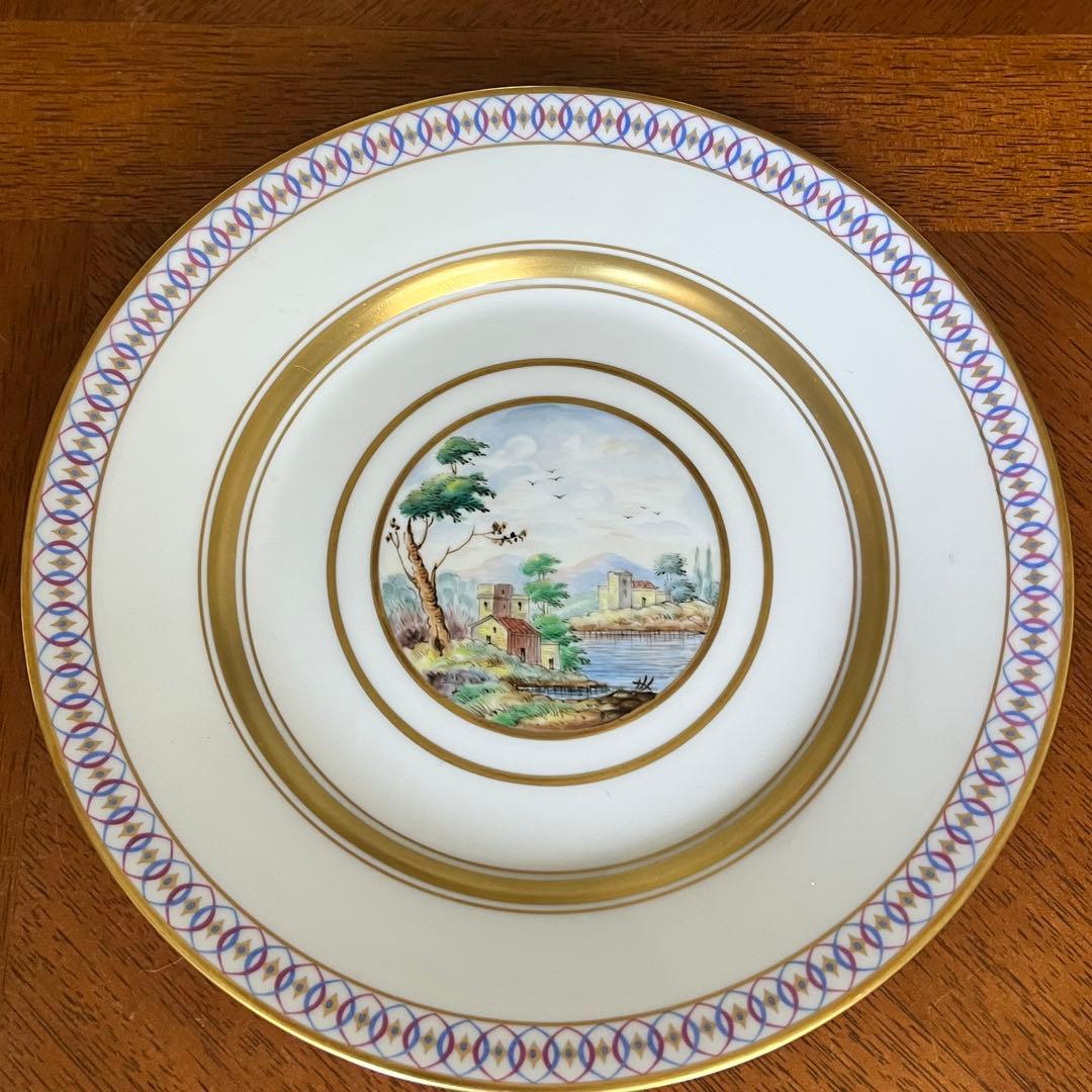 希少品】リチャードジノリ☆インペロトスカーナ☆手描き風景画