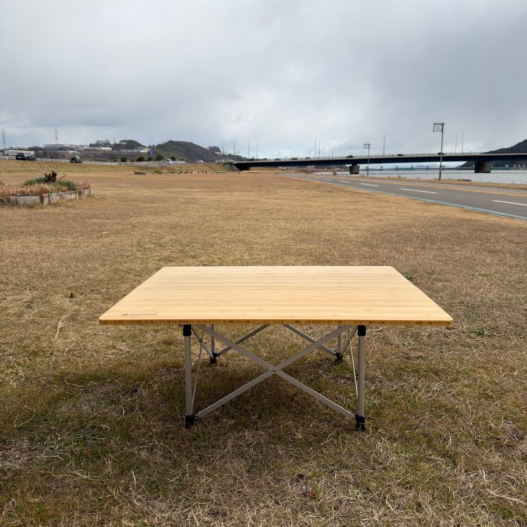snow peak アジャスタブルF.ローテーブル竹【廃盤品】 - メルカリ