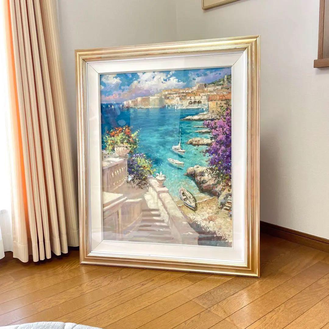 【ジョム様】【絵画 / 油絵】額付き タイトル 心奪われて 13160_1.jpg
