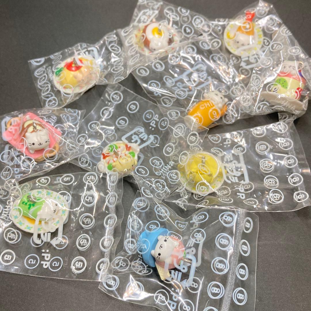 にゃんにゃんにゃんこ　マスコットチャーム にゃんこレストラン　全10種 セット にゃんにゃんにゃんこ マスコットチャーム にゃんこレストラン 全10種