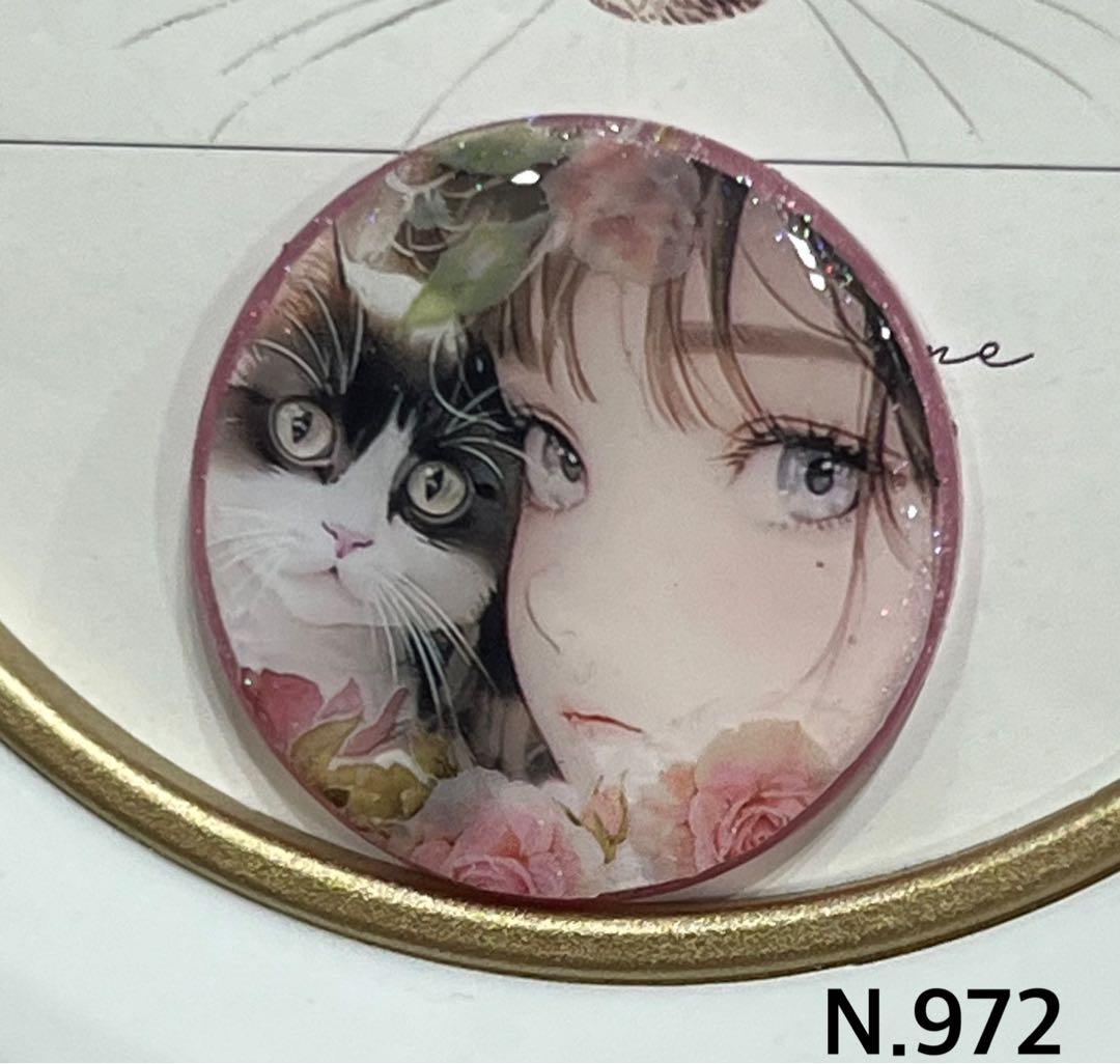 レジンヘアゴム♡はいチーズ♪ウサちゃんと茶トラくん・再販不可の通販