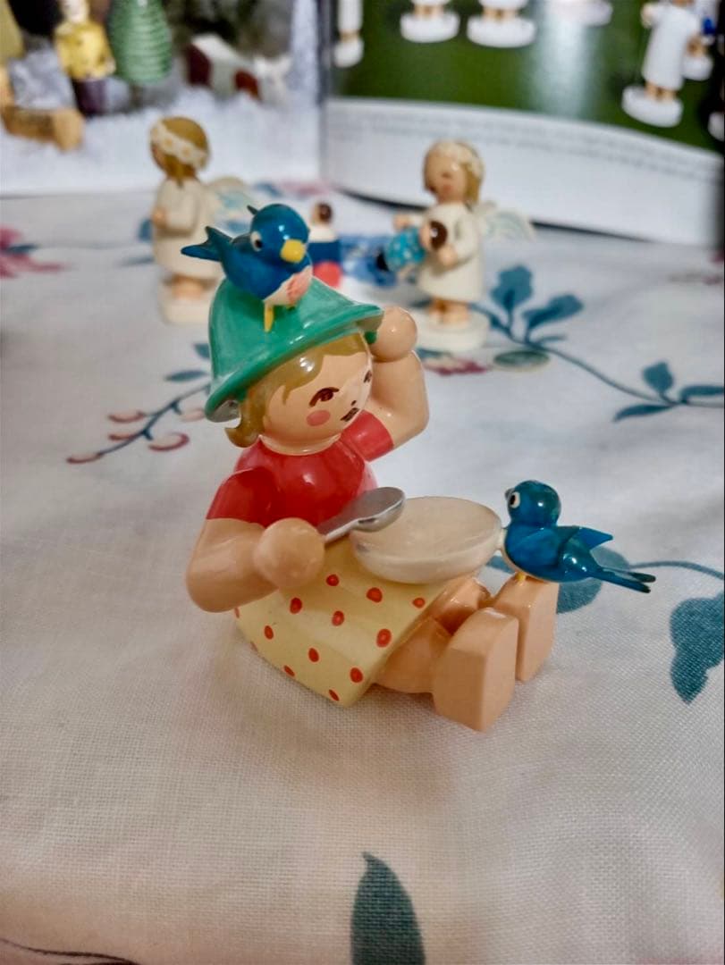 ヴェント＆キューン Wendt&Kühn 女の子 ザイフェン 工芸品 小鳥 - メルカリ