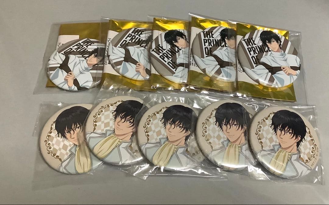 バッジ・ピンズ 6.観月はじめ＆不二裕太 完全版缶バッジ 「テニスの