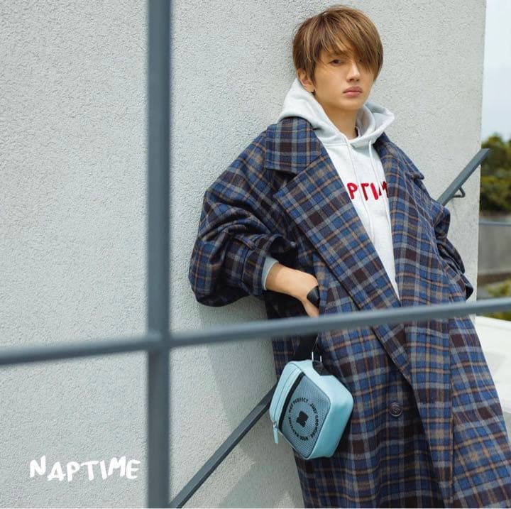 Naptime ロングコート チェック Mサイズ - メルカリ