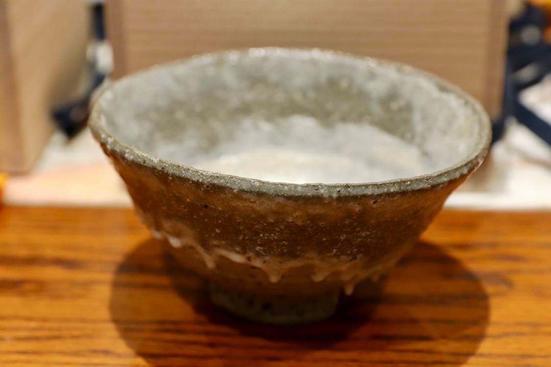 GMIO167○北村圭泉 圭泉窯 刷毛目茶碗 最高級 丹波焼 丹波篠山 陶磁器