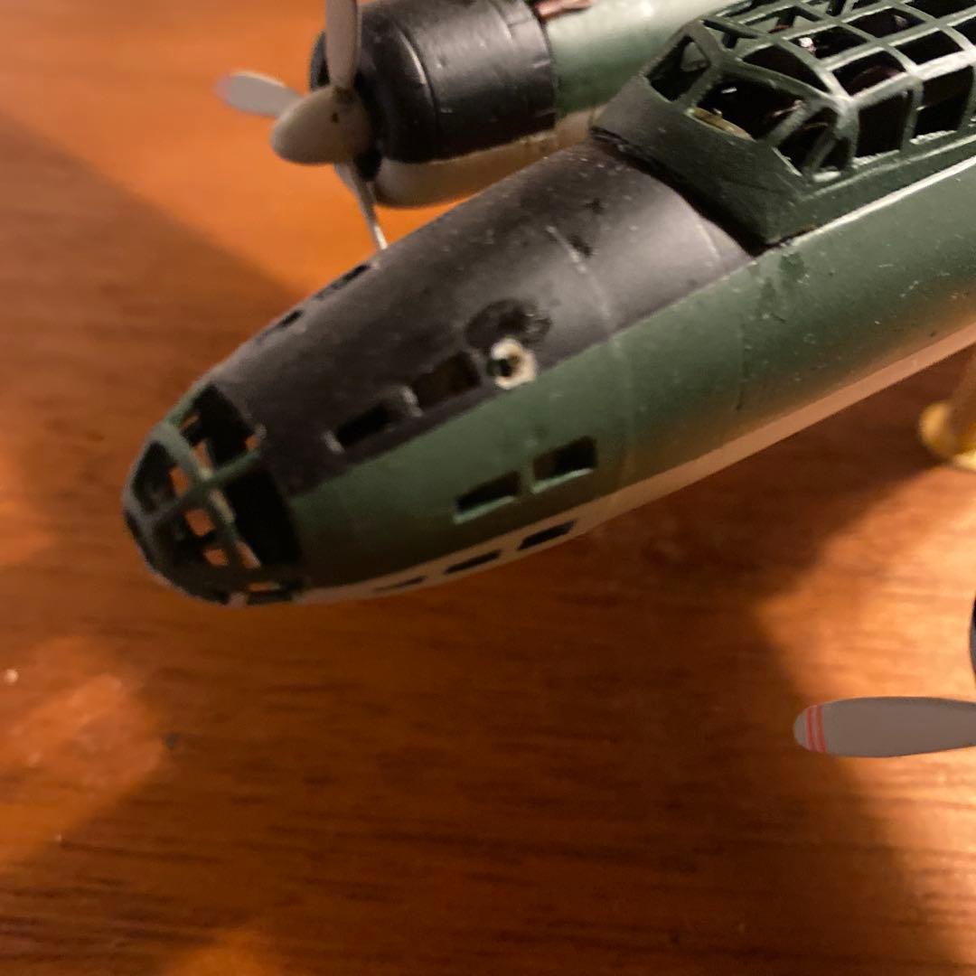 戦闘機 金属模型 一式陸攻11型 1/72 木製専用台座付き - メルカリ