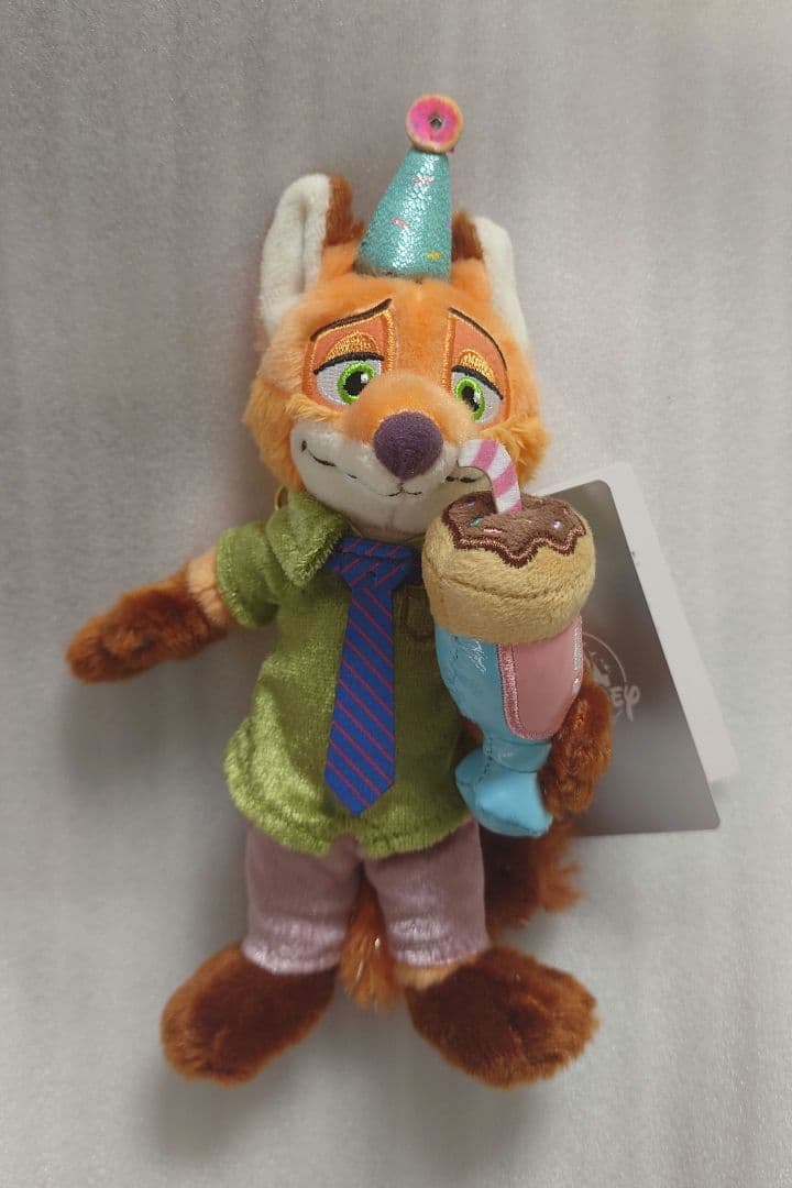ディズニーストア ズートピア 10周年 ぬいぐるみキーホルダー ニック