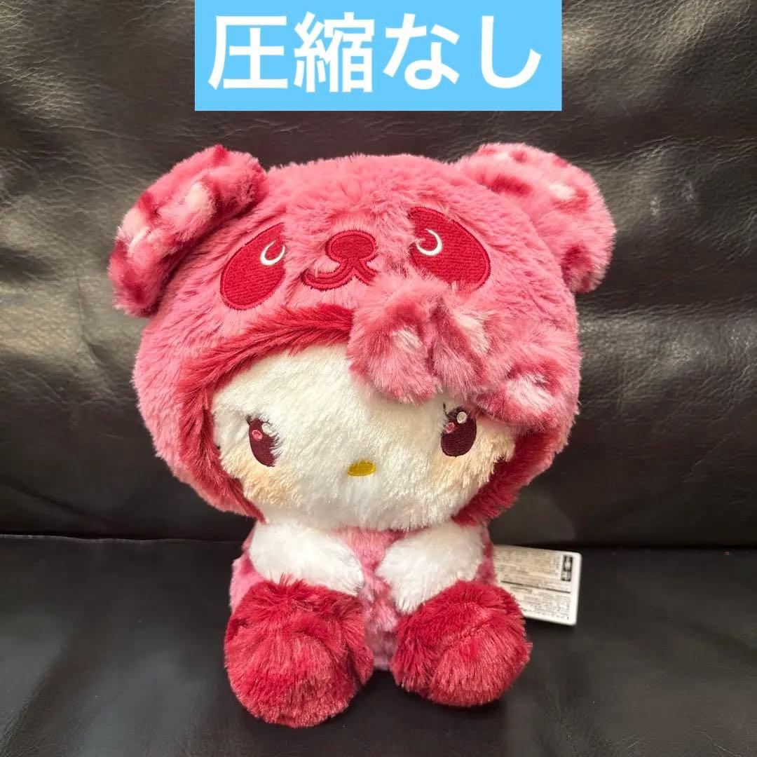 パンダ ハローキティ ギャルパンダ BIGぬいぐるみ 25cm ピンク 新品