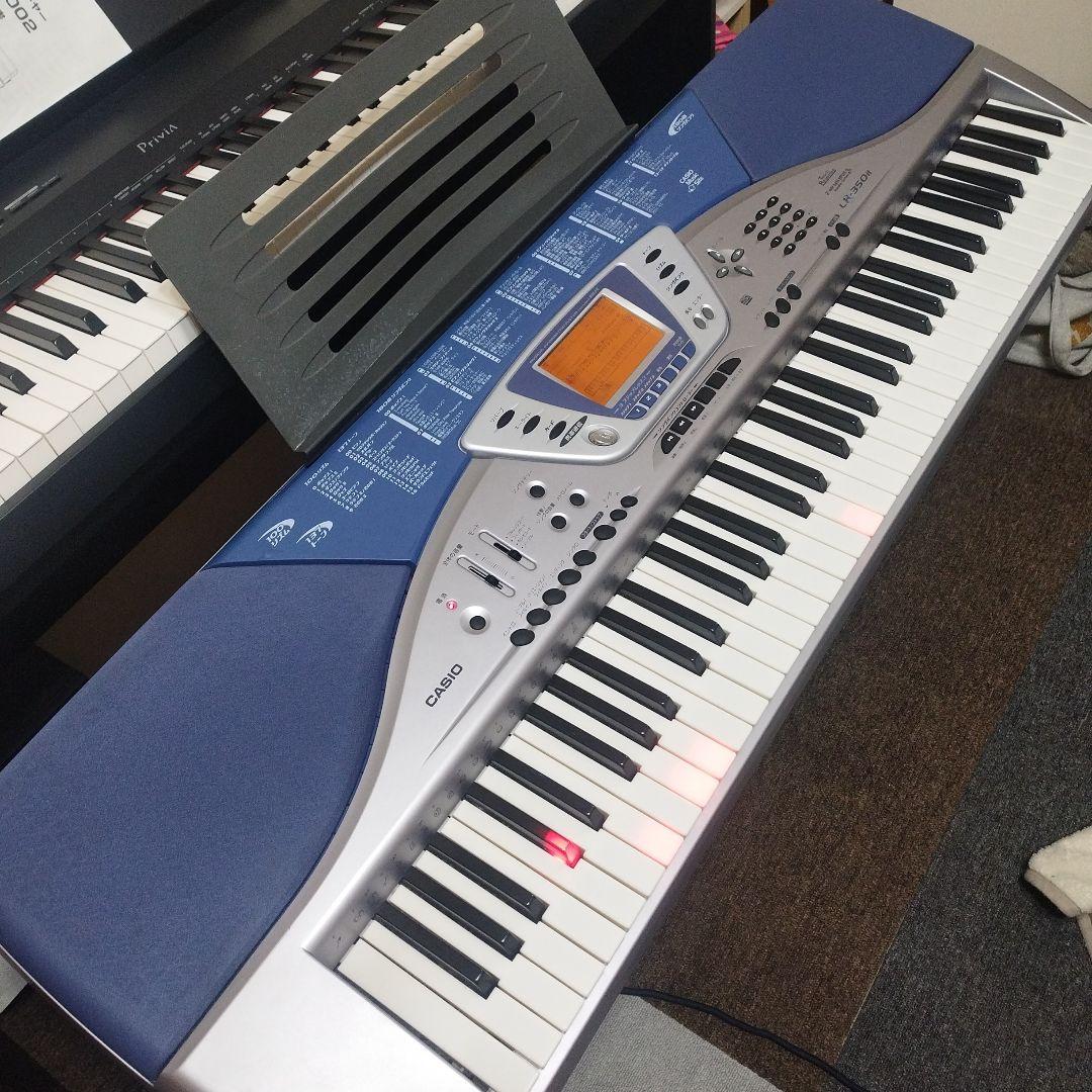 専用 ペダル付き 電子ピアノCASIO光ナビ LK-350it 76鍵盤 - メルカリ
