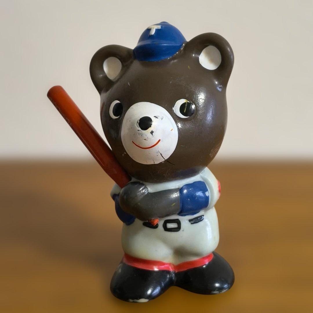 昭和レトロ たくぎん たくちゃん ソフビ貯金箱 野球シリーズ6体セット
