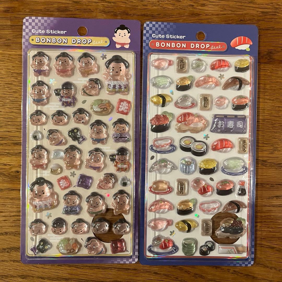 ボンボンドロップシール お相撲さん お寿司 - メルカリ