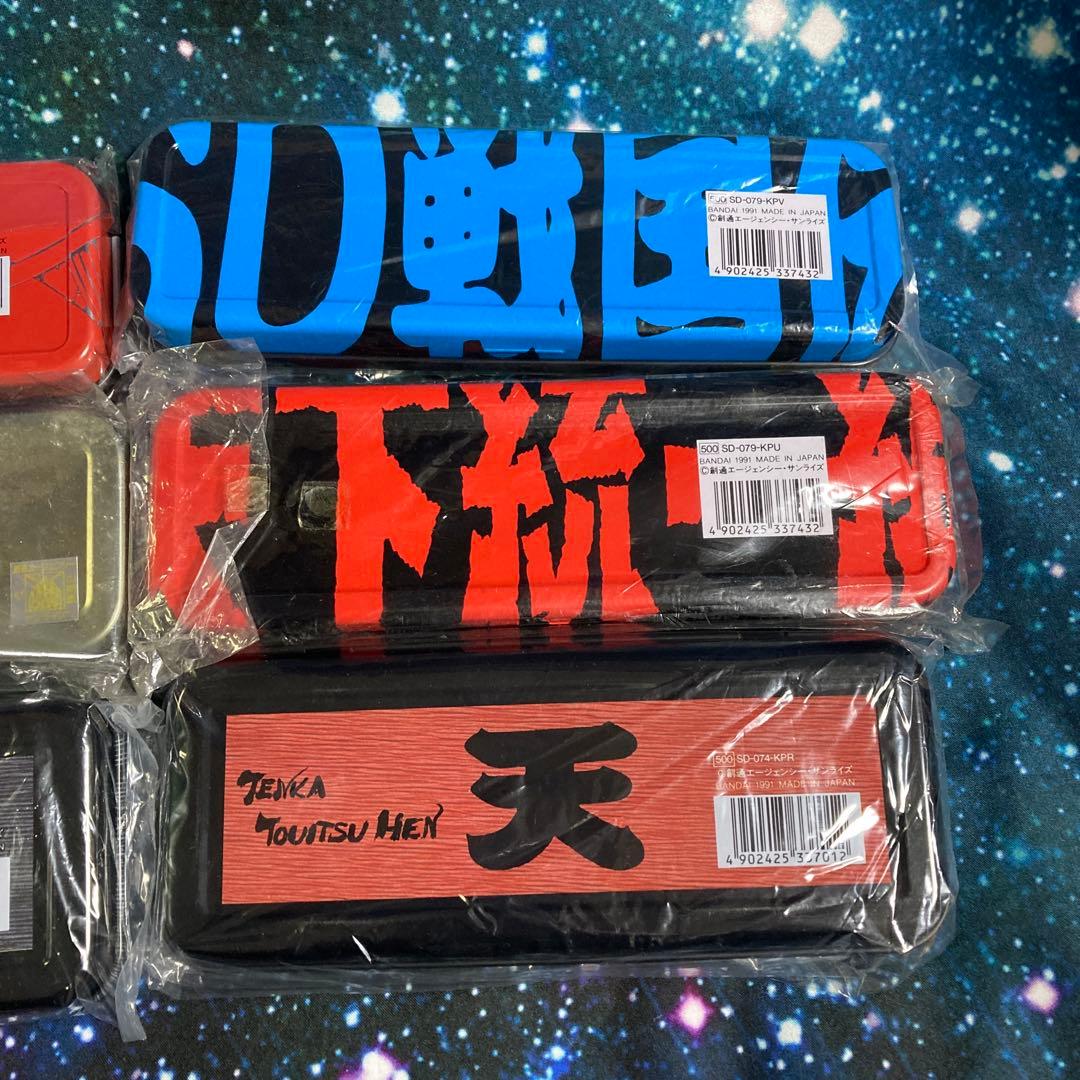 SDガンダムの缶ペンセット（ナイトガンダム、武者ガンダム ペンケース