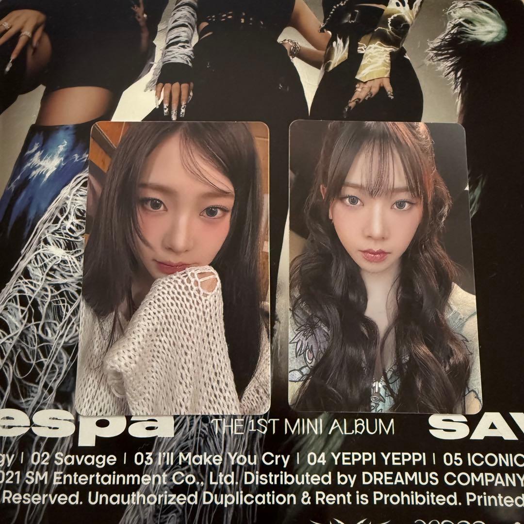 aespa カリナ ペンミ 6000円 特典 2枚 トレカ