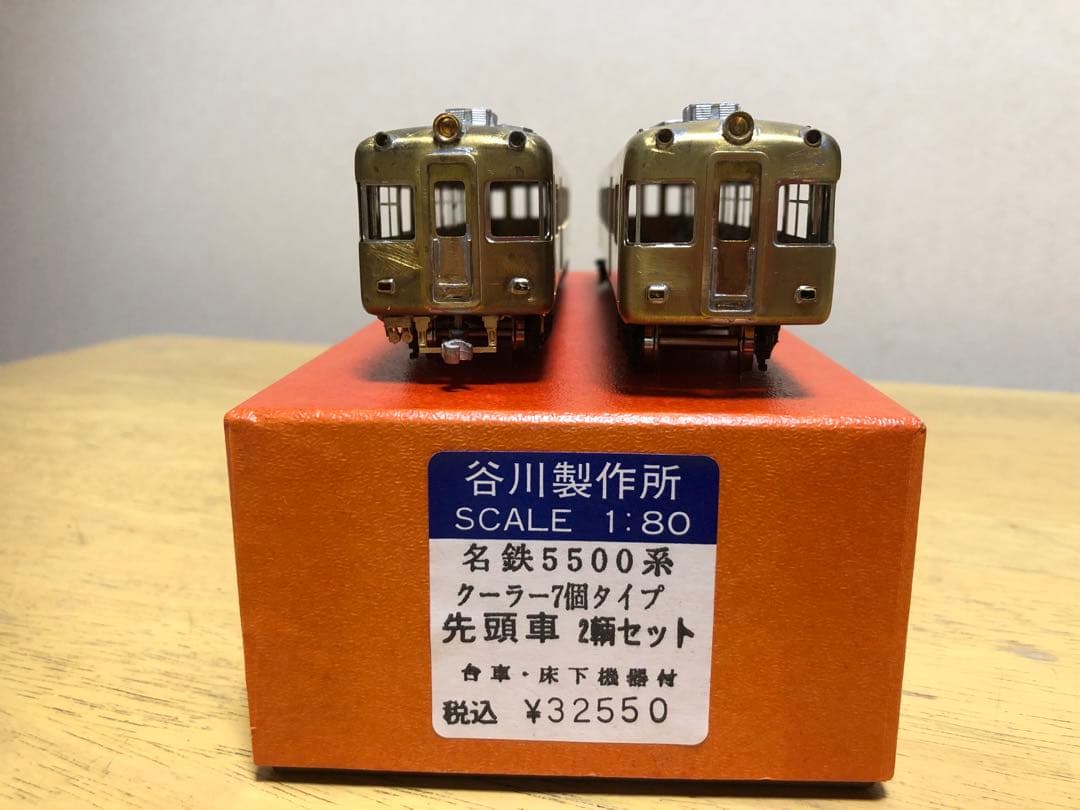 タニカワ名鉄5500系 先頭車2両、組立途中 名鉄 5500系 特別整備前 スカーレット 2両セット (2両セット) (鉄道