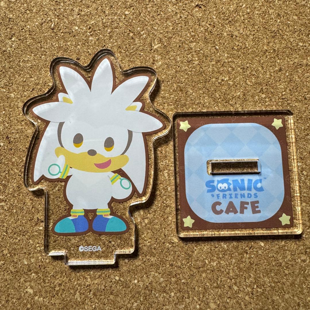 ソニック コラボカフェ シルバー アクリルスタンド ソニック&フレンズ