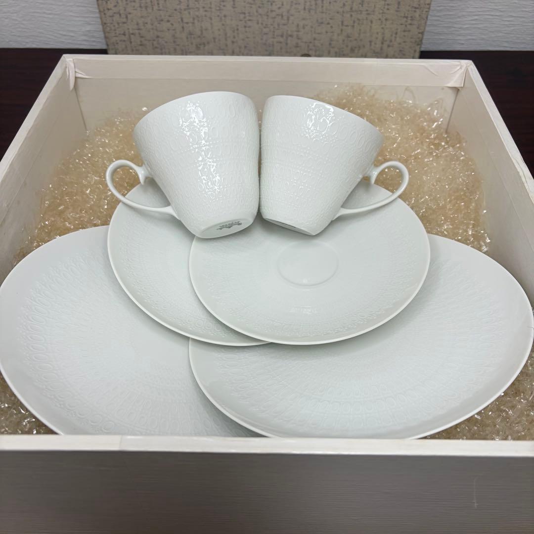 美品】Rosenthal Romanze カップ・ソーサー・プレート 2セット - メルカリ