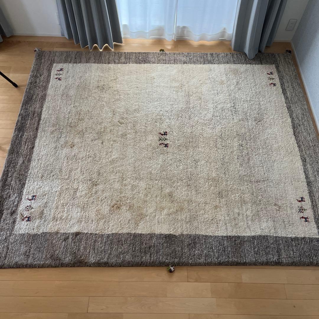 イラン産　ペルシャ手織りギャッベ　204×246cm イラン産 ペルシャ手織りギャッベ 204×246cm イラン産 ペルシャ手織り