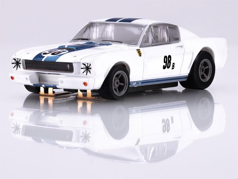 AFX ☆65 Shelby Mustang☆HOスロットカー☆ケン・マイルズ AFX 1965 Shelby Mustang GT350R Ken Miles White/Blue Mega G+ HO