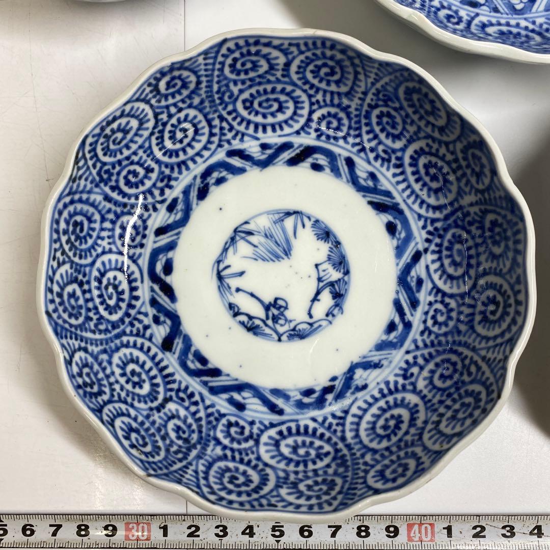 古伊万里 染付蛸唐草 膾皿 6枚 w14.5〜15cm 東キ7-0913① - メルカリ