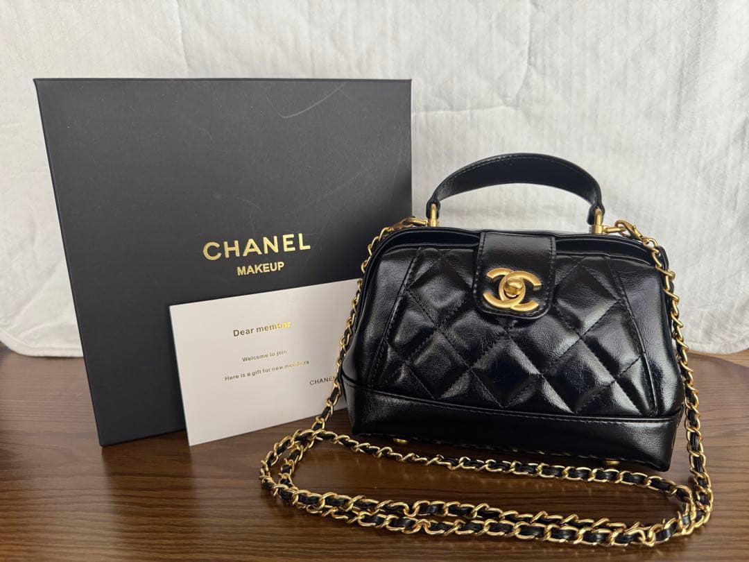 VIP限定 ノベルティ がま口ボストン型 ショルダーバッグ CHANEL シャネル CHANEL ノベルティ ショルダーバッグ VIPギフト ミニバッグ