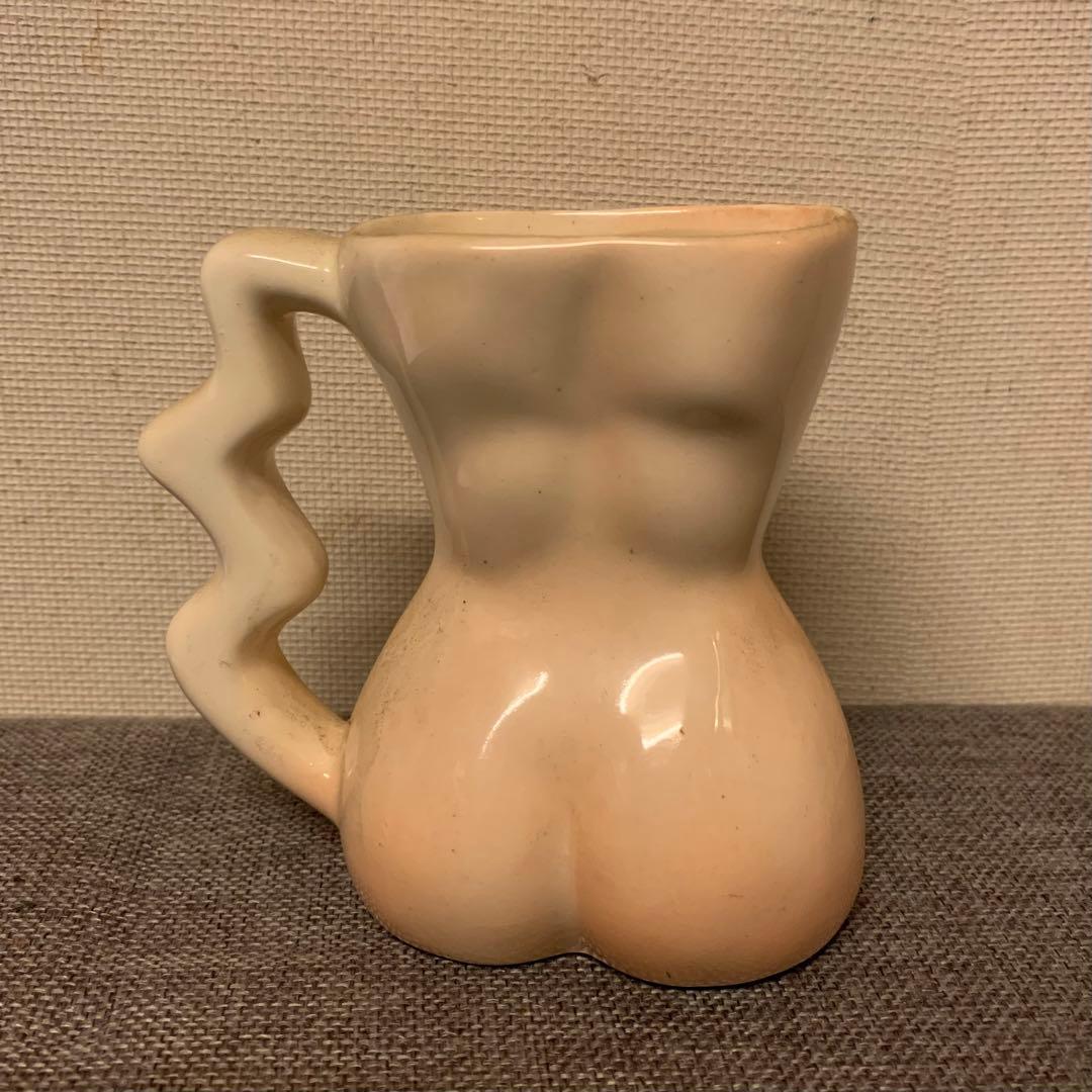 アンティーク? オッパイ ヌード マグカップ ピンナップガール 陶器製