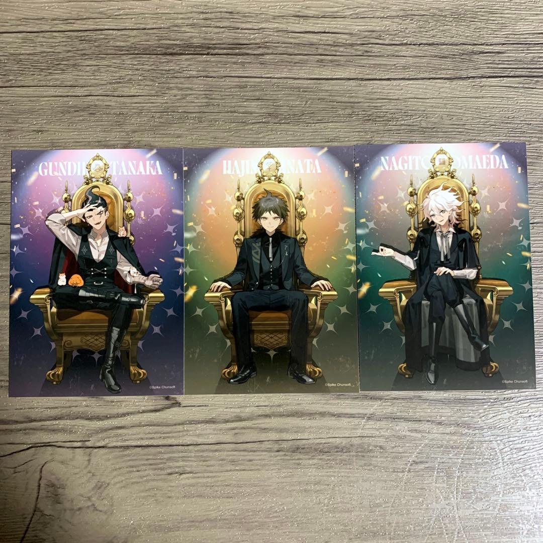 ダンガンロンパ 田中眼蛇夢 七海千秋 狛枝凪斗 王座ver ブロマイド