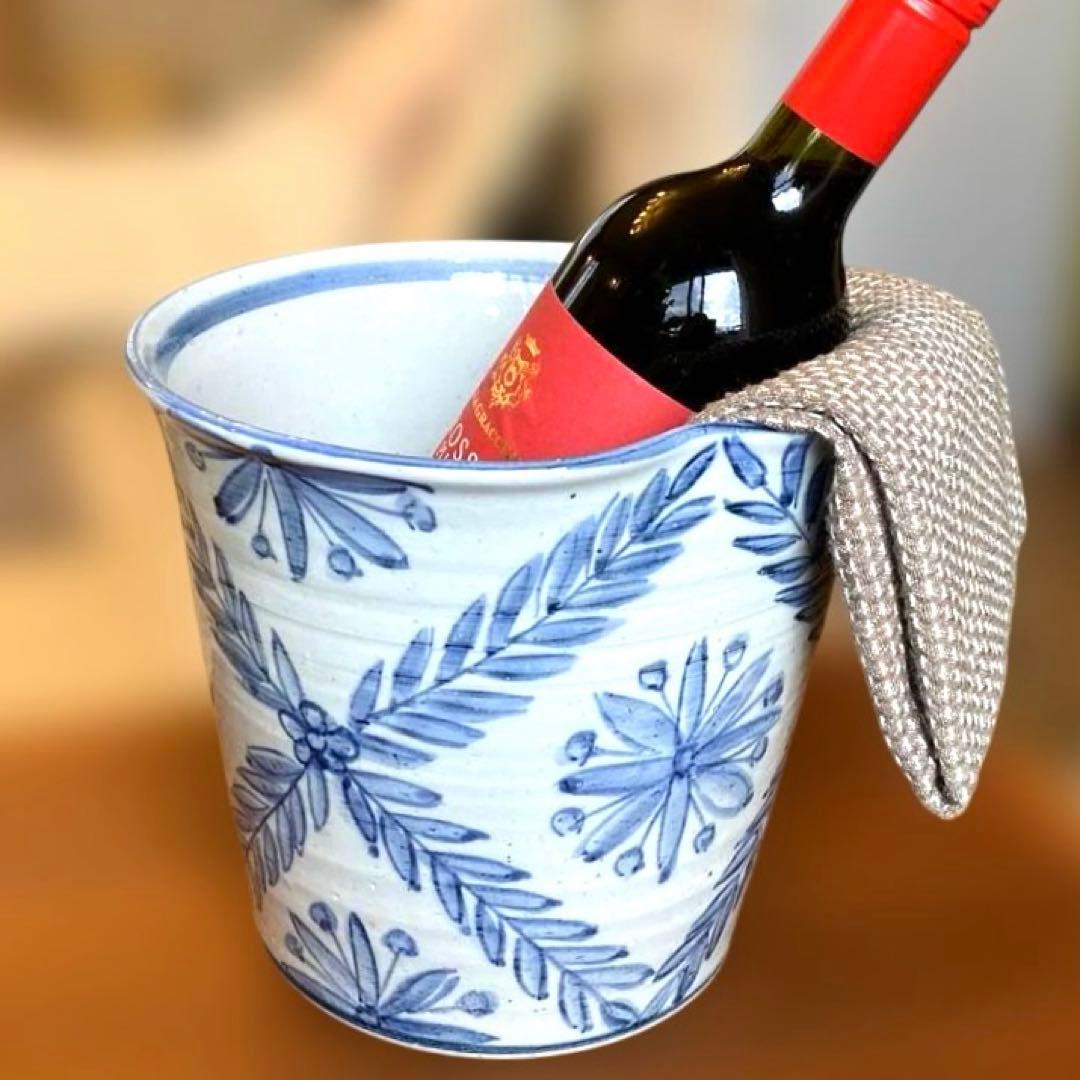 美品 ワインクーラー 陶器 鉢カバー - メルカリ
