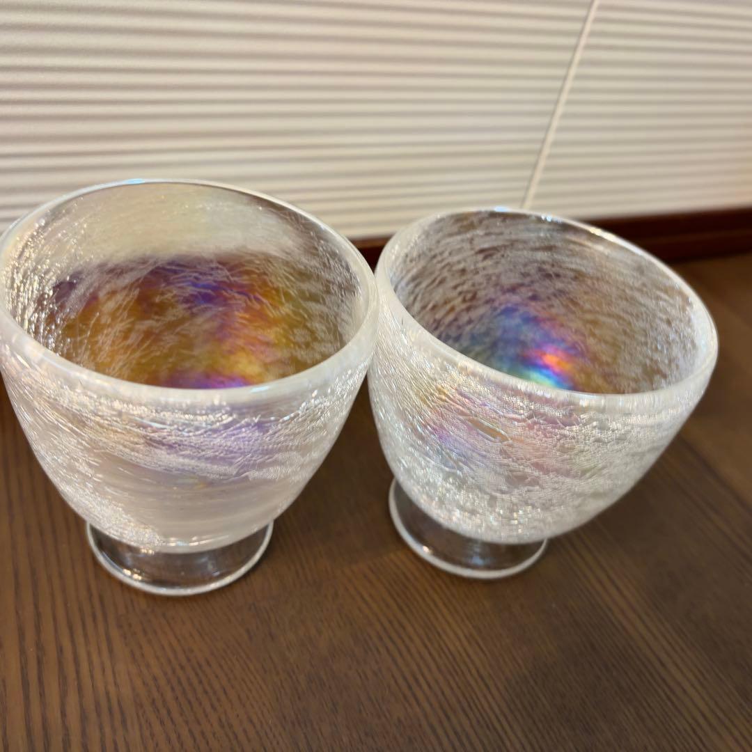 美品 しばれ硝子（ふらのガラス） ほぼ未使用 2個セット - メルカリ