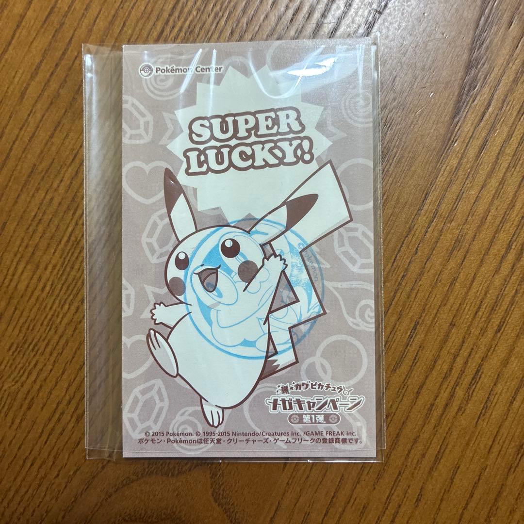 ポケモンセンター メガレックウザ ポンチョ ピカチュウ 名刺カード