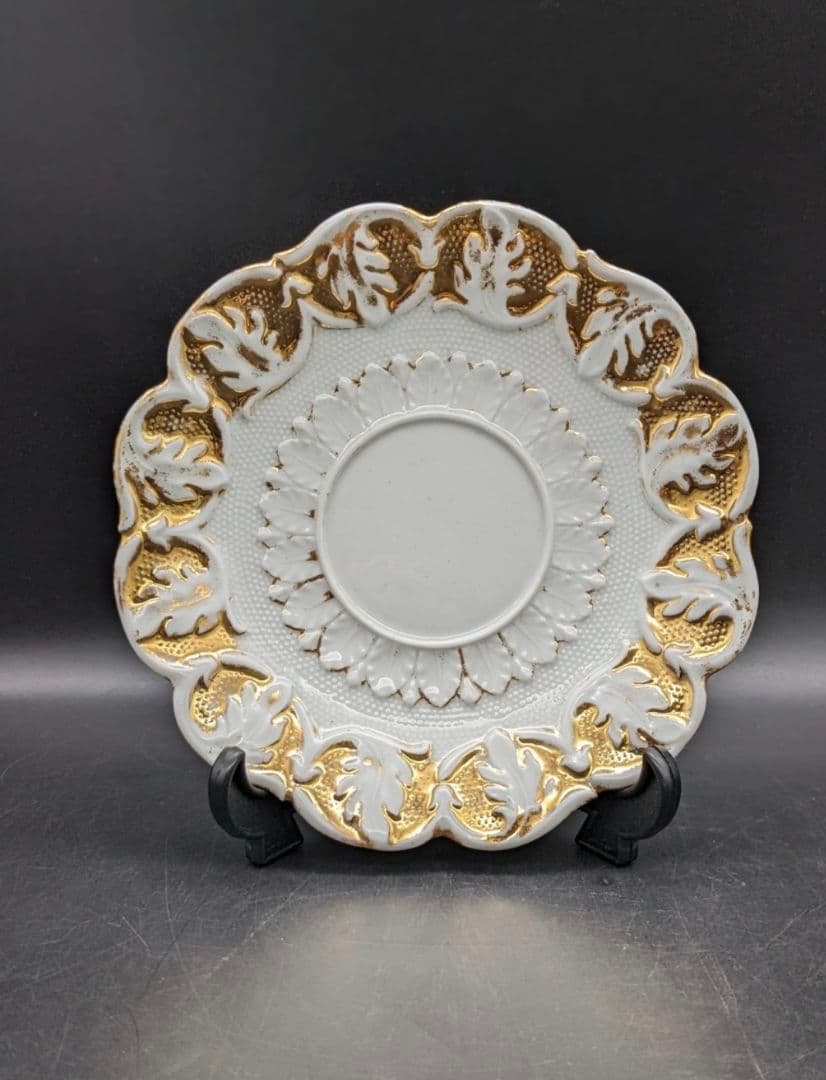 19世紀 オールドマイセン Meissen グランツゴールド カップ&ソーサー