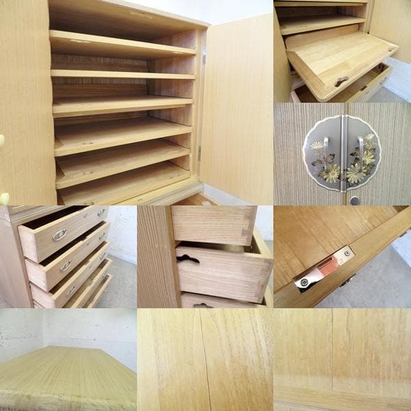 美品□東京の伝統工芸□桐の名門 相徳□一峰作□総桐箪笥□5段+