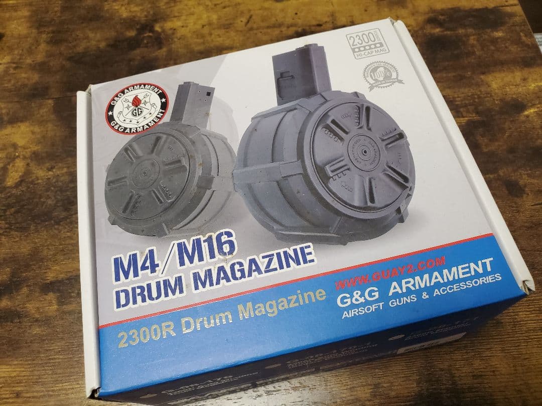 最終値下げ　G&G 2300連ドラムマガジン G&G ARMAMENT ドラムマガジン 2300連 M4/M16対応 ゼンマイ式 G-08-171