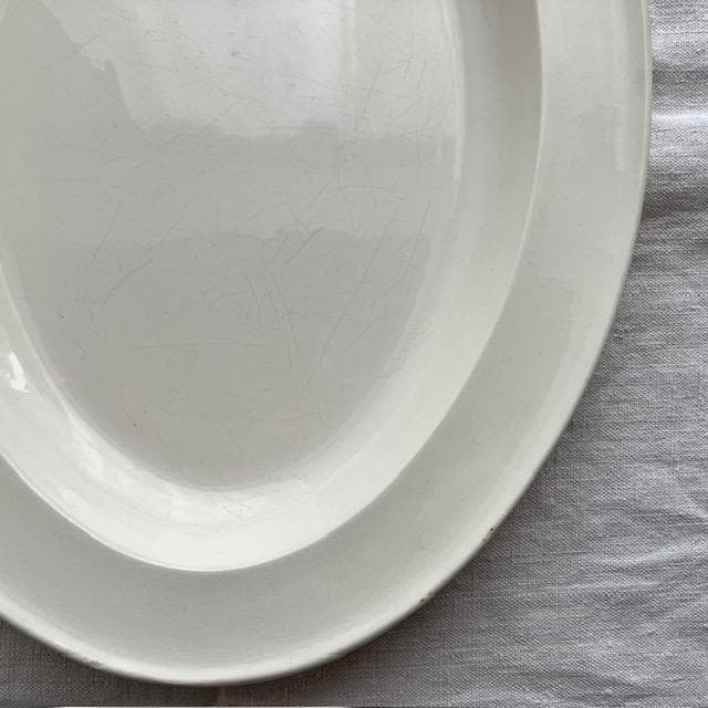 希少！美品◇クレイユ単刻印オーバルプレート大皿モントローオクトゴ