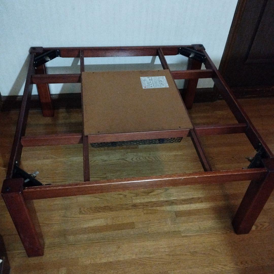 昭和レトロ ナショナル家具調コタツ 正方形 ジャンク こたつ - メルカリ