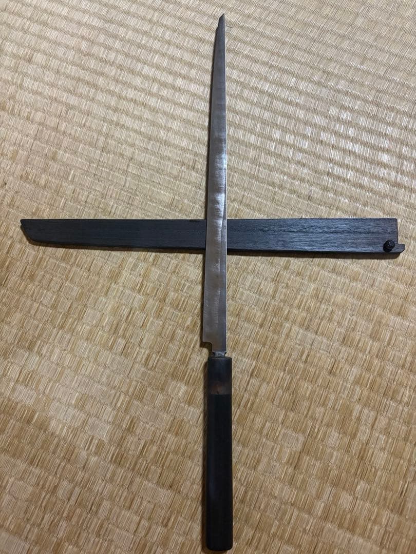 正本総本店 てっさ包丁 半鏡面仕立 刃渡り約33㎝ 高級金蘭