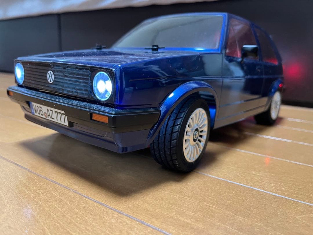 中古】TAMIYA ゴルフ2ボディ (MF-01Xシャーシ) プロポ付き - メルカリ