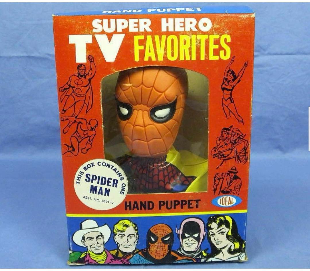 1966年 スパイダーマン ハンドパペット マスク型フィギア - メルカリ